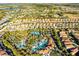 Overhead shot featuring a pool and recreational facilities, set among homes and lush landscape in the community at 5260 Oakbourne Ave, Davenport, FL 33837
