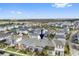 Aerial view of a residential neighborhood with well-maintained homes and tree-lined streets at 13759 Mommsen Ave, Orlando, FL 32827