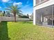 Expansive backyard with lush green grass and a palm tree, offering ample space for recreation at 14554 Winter Stay Dr, Winter Garden, FL 34787