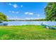 Tranquil waterfront view with a private dock on a sunny day at 1532 Lake Shore Dr, Orlando, FL 32803