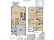Detailed floor plan showcasing the layout of the two-story home and the dimensions of each room at 1996 Heart Lake Dr, Groveland, FL 34736