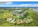Aerial view of the community with various amenities, including a basketball court and tennis court at 2523 Water Valley Dr, St Cloud, FL 34771