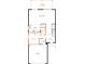 Open-concept first floor plan showcasing a spacious layout including kitchen, garage, and laundry room at 3269 Rolling Plains Cir, Clermont, FL 34714