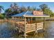 Etowah waterfront dock with covered area in lush setting at 3279 Landing Vw, Tavares, FL 32778