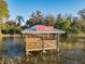 Etowah waterfront dock with covered area and scenic surroundings at 3279 Landing Vw, Tavares, FL 32778