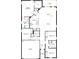Detailed floor plan showcasing the layout of a four-bedroom home with a spacious kitchen at 3381 Sanctuary Dr, Clermont, FL 34714