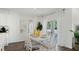 Bright dining room with a white table, chairs, and a patio view at 3739 Bluethread Way, Poinciana, FL 34759
