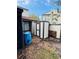 View of the backyard with storage shed at 4100 Player Cir # 101, Orlando, FL 32808