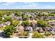 Aerial view of the property, showcasing the home within the community, nearby lake, and lush greenery at 4321 Iveyglen Ave, Orlando, FL 32826