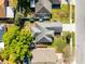 Aerial view from above of the property showcasing the backyard patio area at 4321 Iveyglen Ave, Orlando, FL 32826