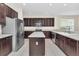 Modern kitchen featuring an island, stainless steel appliances, and ample cabinet space at 6613 Duncaster St, Windermere, FL 34786