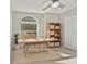 Home office features natural light, shelving, and closet with ample space at 823 Kokomo Cir, Port Orange, FL 32127