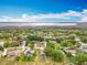 Stunning aerial view of a residential neighborhood, showcasing homes and natural surroundings near the lake at 11512 Grand Bay Blvd, Clermont, FL 34711