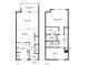 Detailed floor plan showcasing the layout of the home's two floors at 126 Maitland Ave # 126, Altamonte Springs, FL 32701