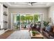 Relaxing living room extends to a beautiful outdoor pool area with comfortable seating and a grill at 1312 Vassar St, Orlando, FL 32804