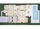Detailed first-floor floorplan illustrating the layout of the home, including the kitchen, bedrooms, and outdoor spaces at 1402 Stetson St, Orlando, FL 32804