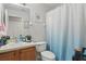 Bathroom with a neutral color scheme, and standard fixtures including a shower and vanity sink at 14467 Prunningwood Pl, Winter Garden, FL 34787