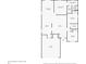 Detailed floor plan showcasing the layout of this home, including the kitchen, bedrooms, and garage at 1832 Corner Meadow Cir, Orlando, FL 32820
