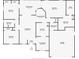 Detailed floor plan showing layout of bedrooms, bathrooms, kitchen, and living areas at 2011 Oakbend Dr, Eustis, FL 32726