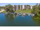 Waterfront condo complex with private boat docks, offering easy access to the lake and recreational water activities at 204 Quayside Cir # 501, Maitland, FL 32751