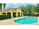 Community pool and cabana area perfect for relaxing at 2144 Rookery Ln, Sanford, FL 32773