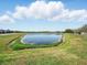 Picturesque pond surrounded by green space, enhancing the natural beauty of the community at 7776 Rigby St, Windermere, FL 34786