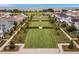 Aerial view of community green spaces, showcasing the neighborhood's layout and landscaping at 1118 Eagles Pass Way, Winter Garden, FL 34787