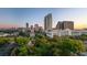 Stunning aerial view of the city skyline with lush green trees in the foreground at 115 E Concord St # 3, Orlando, FL 32801