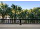 Balcony view showcasing lush palm trees and a charming neighborhood at 115 E Concord St # 3, Orlando, FL 32801