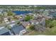 Aerial view of neighborhood with pond and houses at 2421 Hybrid Dr, Kissimmee, FL 34758