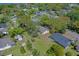 Aerial view showcasing the home's location within a well-established neighborhood near mature trees and landscaping at 412 N Boyd St, Winter Garden, FL 34787