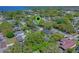 Aerial view of a home nestled in a lush, green neighborhood with mature trees at 412 N Boyd St, Winter Garden, FL 34787