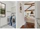 Laundry room and the house's interior, featuring modern appliances and an open-concept design at 4457 Anson Ln, Orlando, FL 32814