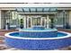 Beautiful entrance featuring a modern mosaic tiled fountain at 150 E Robinson St # 405, Orlando, FL 32801