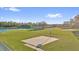 Community basketball court featuring a view of the lake and surrounding green space at 3179 Turret Dr, Kissimmee, FL 34743