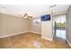 Bedroom with tile floors, ceiling fan and an outside view at 372 Rest Haven Rd, Geneva, FL 32732