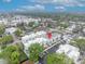 Aerial view showcasing the property's location within a vibrant urban environment at 62 W Jersey St # 13, Orlando, FL 32806