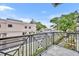 View from balcony with decorative black metal railing at 62 W Jersey St # 13, Orlando, FL 32806