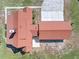 Bird's-eye perspective shows roof detail and concrete area surrounding property at 9272 Gotha Rd, Windermere, FL 34786