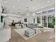 Spacious living room with modern decor, light wood floors, and large windows offering ample natural light at 10148 Chiltern Garden Dr, Orlando, FL 32827