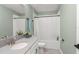 Well-maintained bathroom featuring modern fixtures, a shower with a tub, and a neutral color scheme at 11844 Pulitzer Pl, Orlando, FL 32832