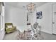 Office with modern desk, comfortable chair, and stylish décor; ideal for working from home at 14317 Lanikai Beach Dr, Orlando, FL 32827