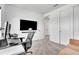 Bright office space with modern desk setup and ample storage at 14317 Lanikai Beach Dr, Orlando, FL 32827