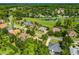 Beautiful aerial view of homes nestled in a lush green community with serene ponds and mature trees at 1679 Shadowmoss Cir, Lake Mary, FL 32746