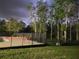 Fully fenced backyard features green lawns and outdoor seating area, creating a secure private oasis at 3150 Appaloosa Ct, Kissimmee, FL 34746