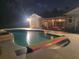 Inviting outdoor pool area, perfect for evening swims and relaxation under the stars at 3150 Appaloosa Ct, Kissimmee, FL 34746