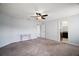 Spacious main bedroom leading to the ensuite bathroom at 328 Woodland Trl, Lady Lake, FL 32159