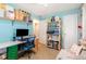 Bright bedroom with shelves and desk space at 6 Winding Ridge Rd, Casselberry, FL 32707
