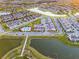 Aerial view of the community featuring lakes, walking paths, and a pool at 6024 Soter Ln, Windermere, FL 34786