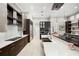 Modern kitchen with stainless steel appliances, sleek cabinets, a large island, and plenty of counter space at 743 Mills Estate Pl, Chuluota, FL 32766